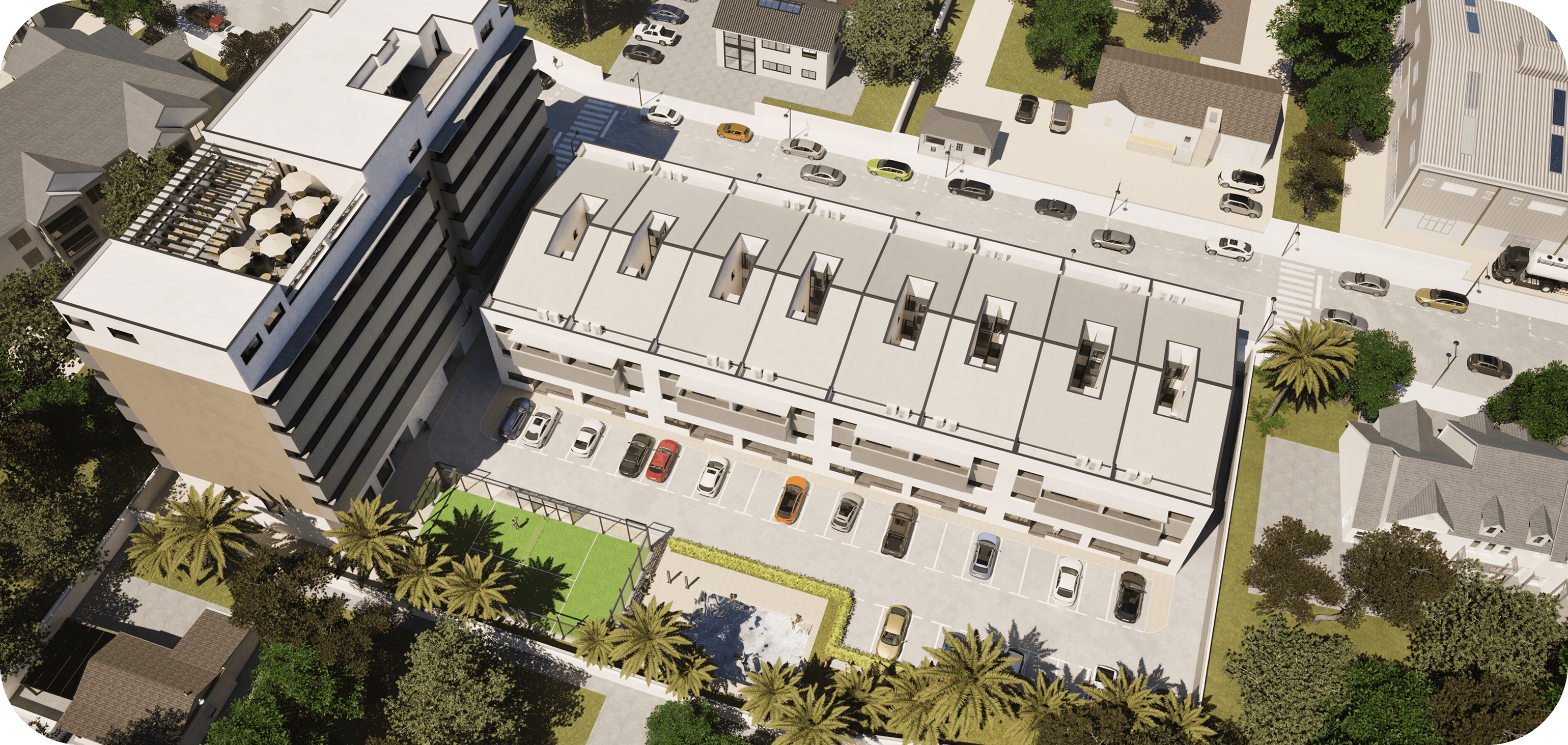 Saplaya Residency infrastructure aerial view