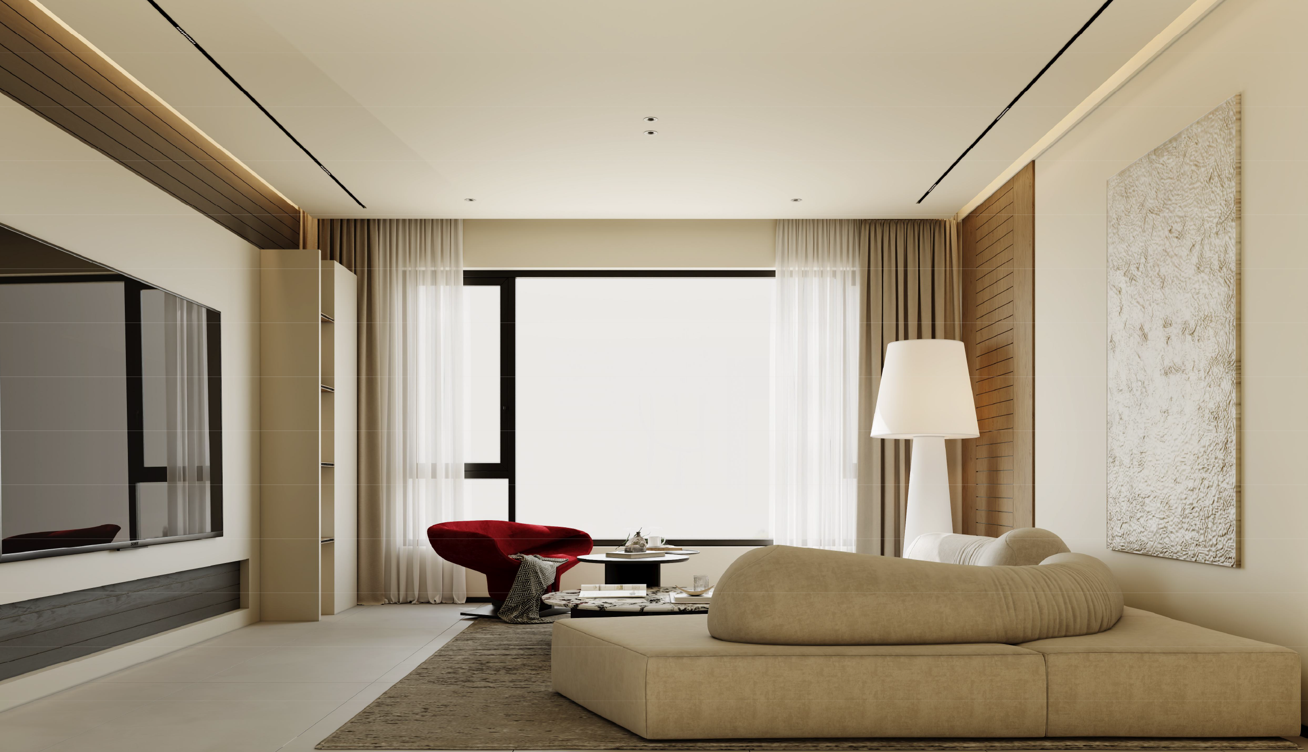Studio apartment building with secure access and bike storage, Saplaya Residency interior view